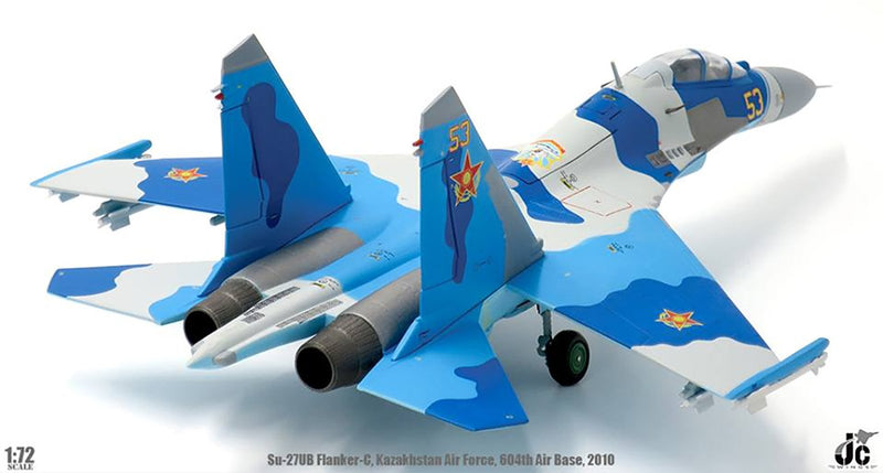 JC Wings SU-27UB Flanker-C Kazakhstan Air Force 604TH 2010 Diecast Scale Model - 1/72
