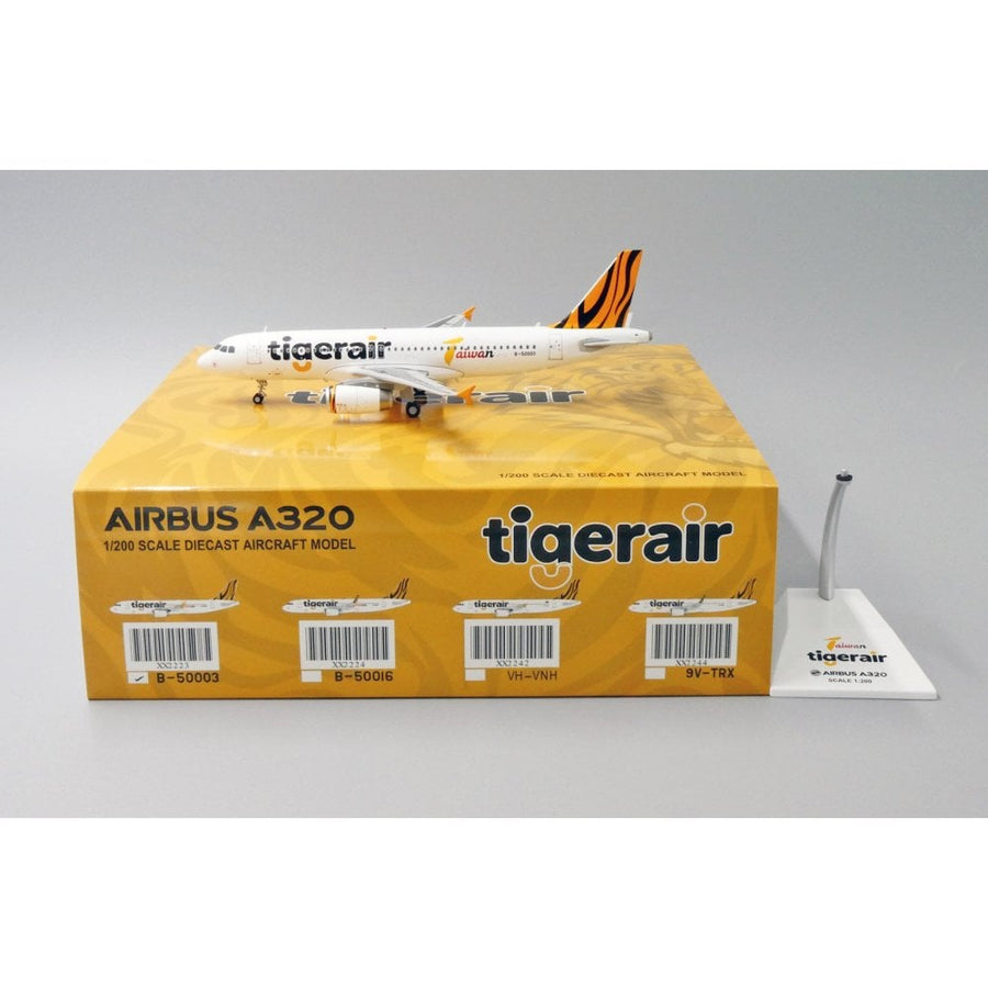 JC Wings Tigerair Taiwan Airbus A320 1:200 Diecast Model Aircraft - B-50003