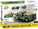 Cobi Willys MB Medical Jeep 1:35 Scale Brick Kit - 130 Pieces (2295)