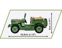 Cobi Willys MB Medical Jeep 1:35 Scale Brick Kit - 130 Pieces (2295)