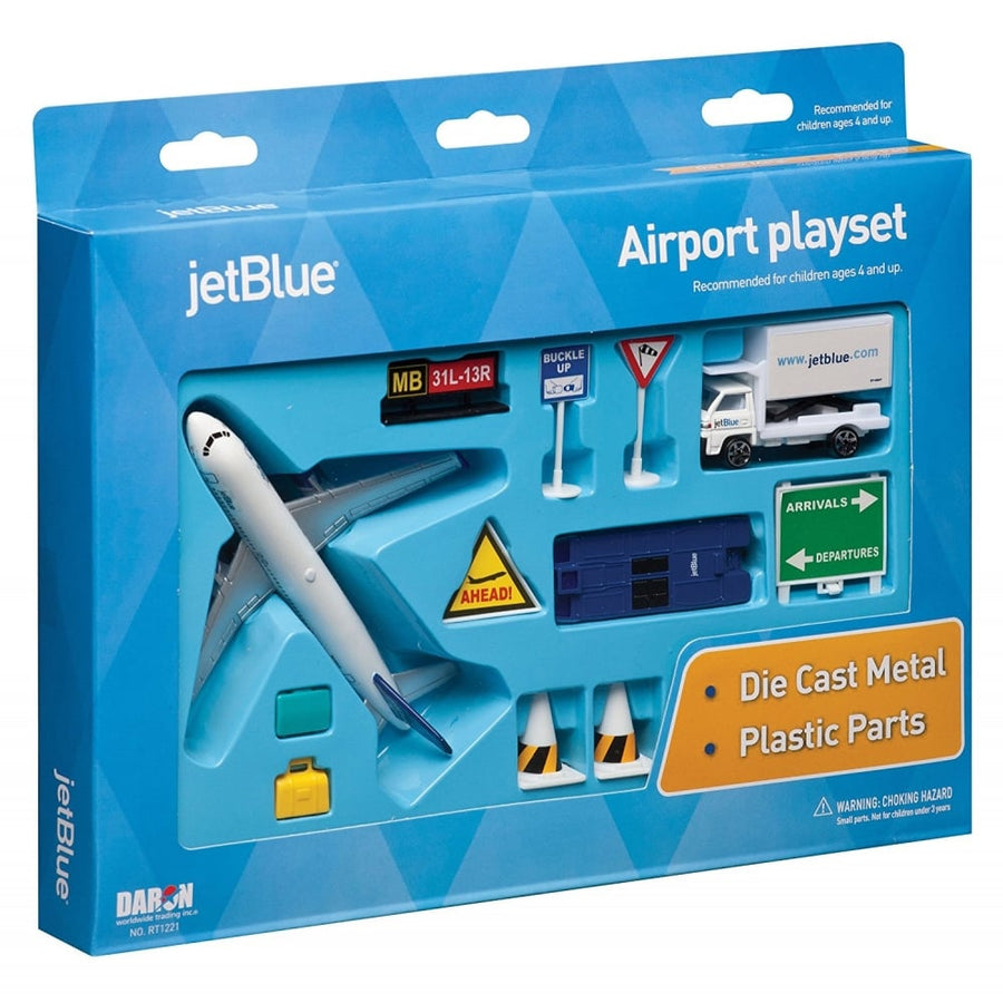 Daron JetBlue Airbus A320 Diecast Model Aircraft Airport Playset