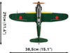 Cobi Kawasaki Ki-61-I Hien 'Tony' 1/32 Scale Aircraft Brick Kit - 324 Pieces (5740)