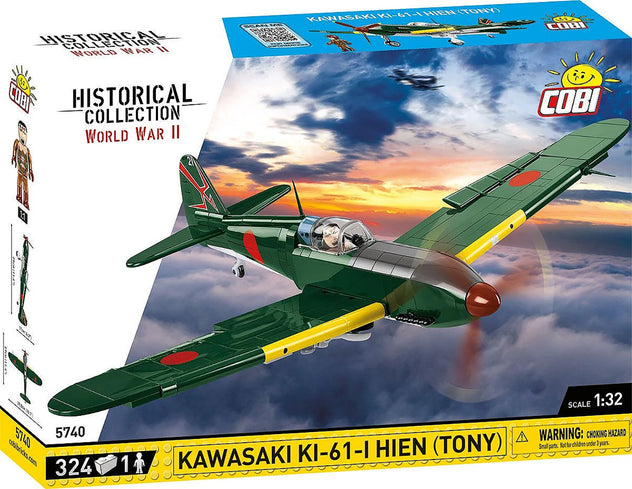 Cobi Kawasaki Ki-61-I Hien 'Tony' 1/32 Scale Aircraft Brick Kit - 324 Pieces (5740)