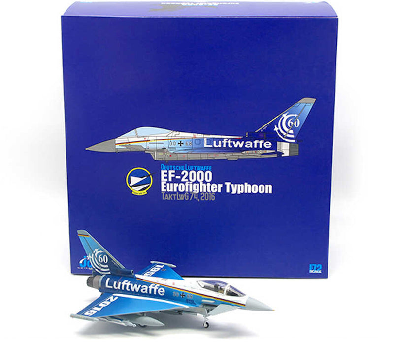 JC Wings Eurofighter EF-2000 Typhoon TaktLwG 74 60th Anniversary 1/72 Diecast Model Aircraft