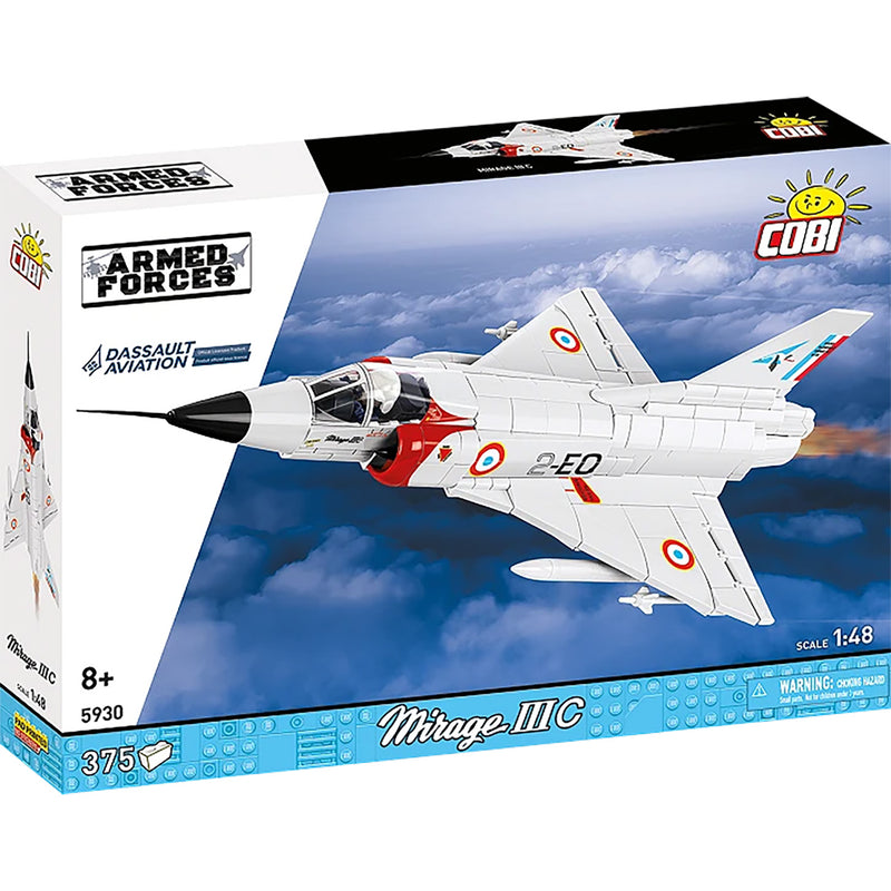 Cobi Mirage IIIC 1/48 Scale Aircraft Brick Kit - 375 Pieces (5930)