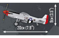 Cobi P-51D Mustang Top Gun 1:48 Scale Aircraft Brick Kit - 150 Pieces (5847)