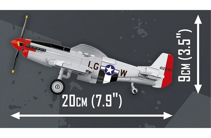 Cobi P-51D Mustang Top Gun 1:48 Scale Aircraft Brick Kit - 150 Pieces (5847)