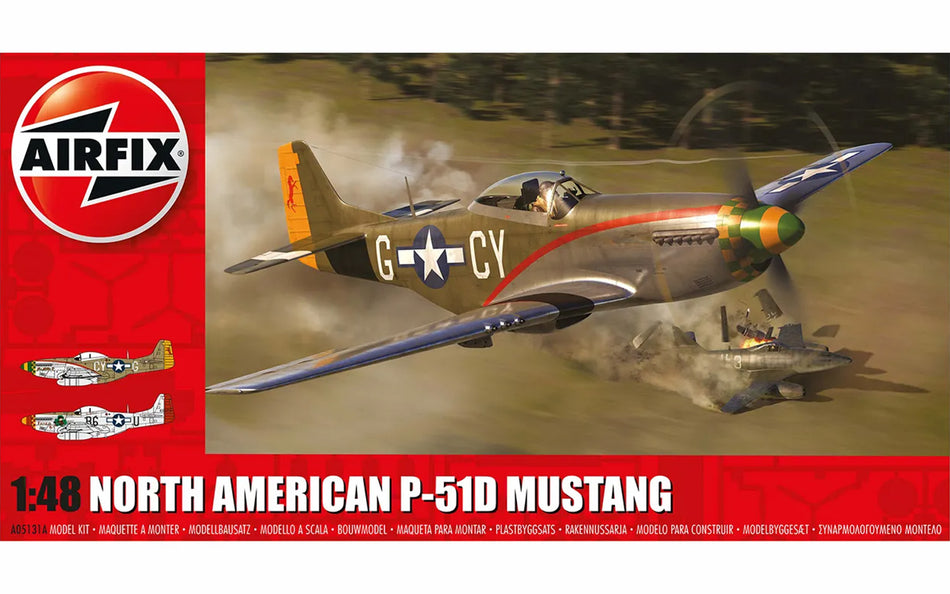 Airfix North American P-51D Mustang 1:48 Plastic Model Kit