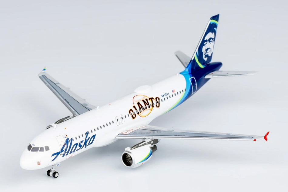 NG Models Alaska Airlines Airbus A320-200 San Francisco Giants Livery Diecast Model - N855VA - 1/400