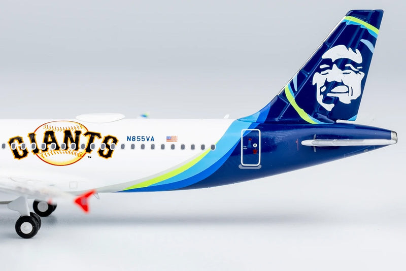 NG Models Alaska Airlines Airbus A320-200 San Francisco Giants Livery Diecast Model - N855VA - 1/400