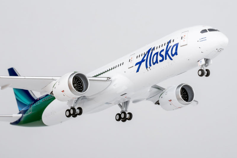 NG Models Alaska Airlines Boeing 787-9 Diecast Model with Stand - N784HA - 1/400