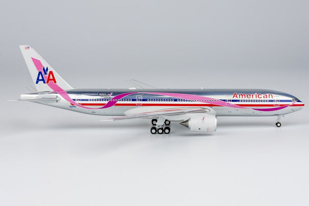 NG Models American Airlines Boeing 777-200ER Pink Ribbon 1/400 Diecast Model Aircraft - N759AN