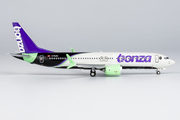NG Models Boeing 737 MAX 8 Bonza/Flair Hybrid Livery 1/400 Diecast Model Aircraft - C-FLKC