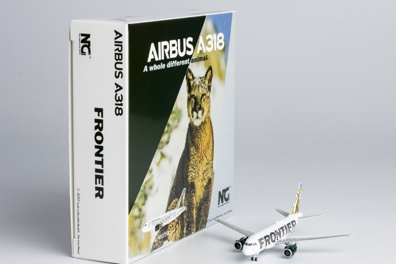 NG Models Frontier Airlines Airbus A318-100 Diecast Model - N807FR - 1/400