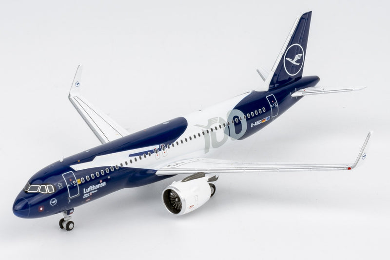 NG Models Lufthansa Airbus A320 neo '100 Years Anniversary' Livery Diecast with Stand  - D-AING - 1/400