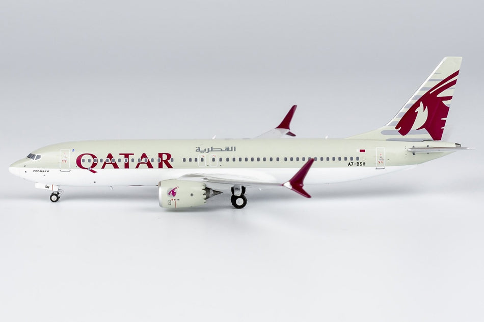 NG Models Qatar Airways Boeing 737 MAX 8 Diecast Model - A7-BSH - 1/400