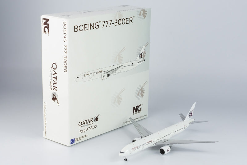 NG Models Qatar Airways Boeing 777-300ER Retro Livery Diecast Model - A7-BOC- 1/400