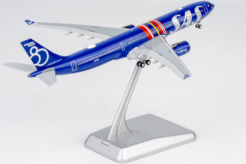 NG Models SAS Airbus A330-300  "80 Years Livery' Diecast Model with Stand -LN-RKR- 1/400