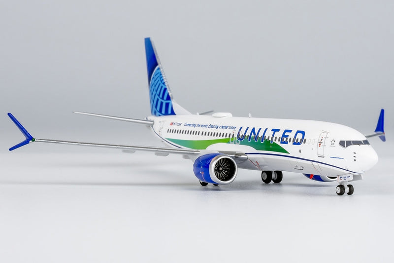 NG Models United Airlines Boeing 737 MAX 8 Connecting The World Livery Diecast - N77259 - 1/400