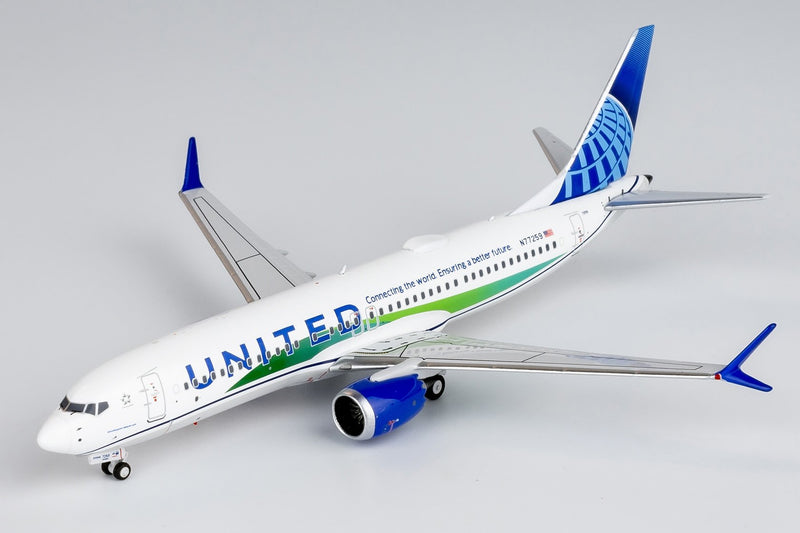 NG Models United Airlines Boeing 737 MAX 8 Connecting The World Livery Diecast - N77259 - 1/400