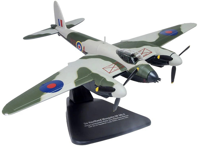 Oxford Diecast Mosquito NF MkII Wykeham-Barnes No.23 Sqn Malta 1:72 Model Aircraft AC128