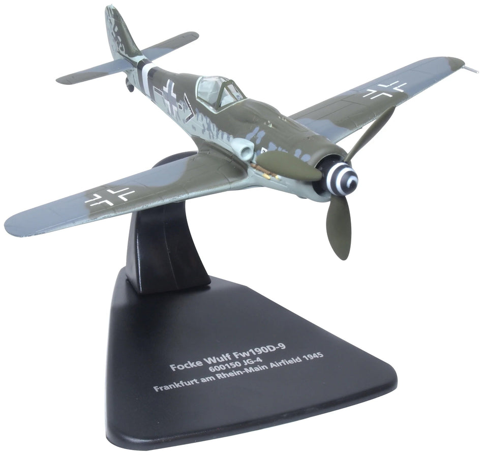 Oxford Focke Wulf 190d 600150 Jg-4, Frankfurt Am, Rhein 1945 Diecast Scale Model - 1/72 - AC113