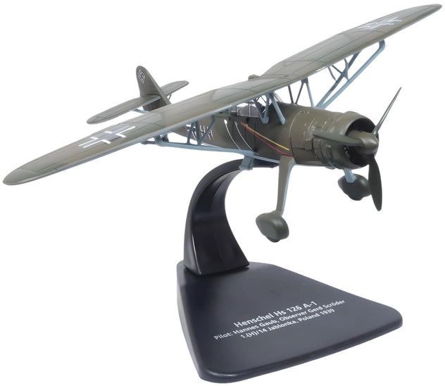 Oxford Diecast Henschel HS126 1/72 Diecast Model Aircraft, Poland 1939 - AC120