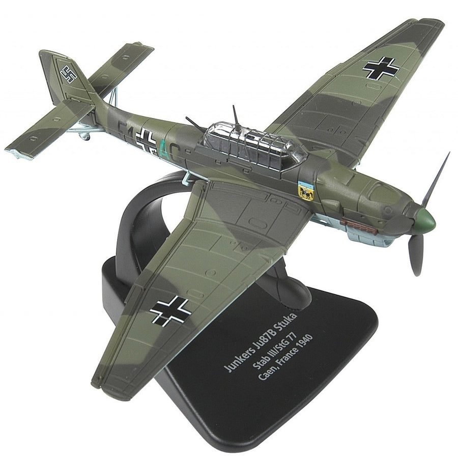 Oxford Diecast Junkers Ju 87B Stuka 1/72 Diecast Model Aircraft - AC004