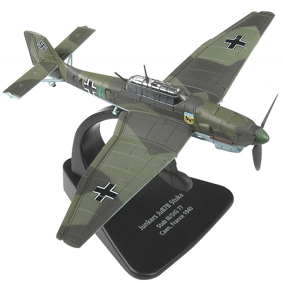 Oxford Junkers Ju 87B Stuka Diecast Scale Model - 1/72 - AC004