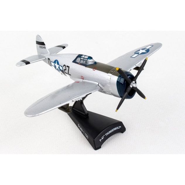 Postage Stamp P-47 Thunderbolt Kansas Tornado II 1/100 Diecast Model Aircraft - PS5359-4
