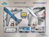 Daron KLM 747 & Air France A380 Diecast Model Aircraft Airport Playset