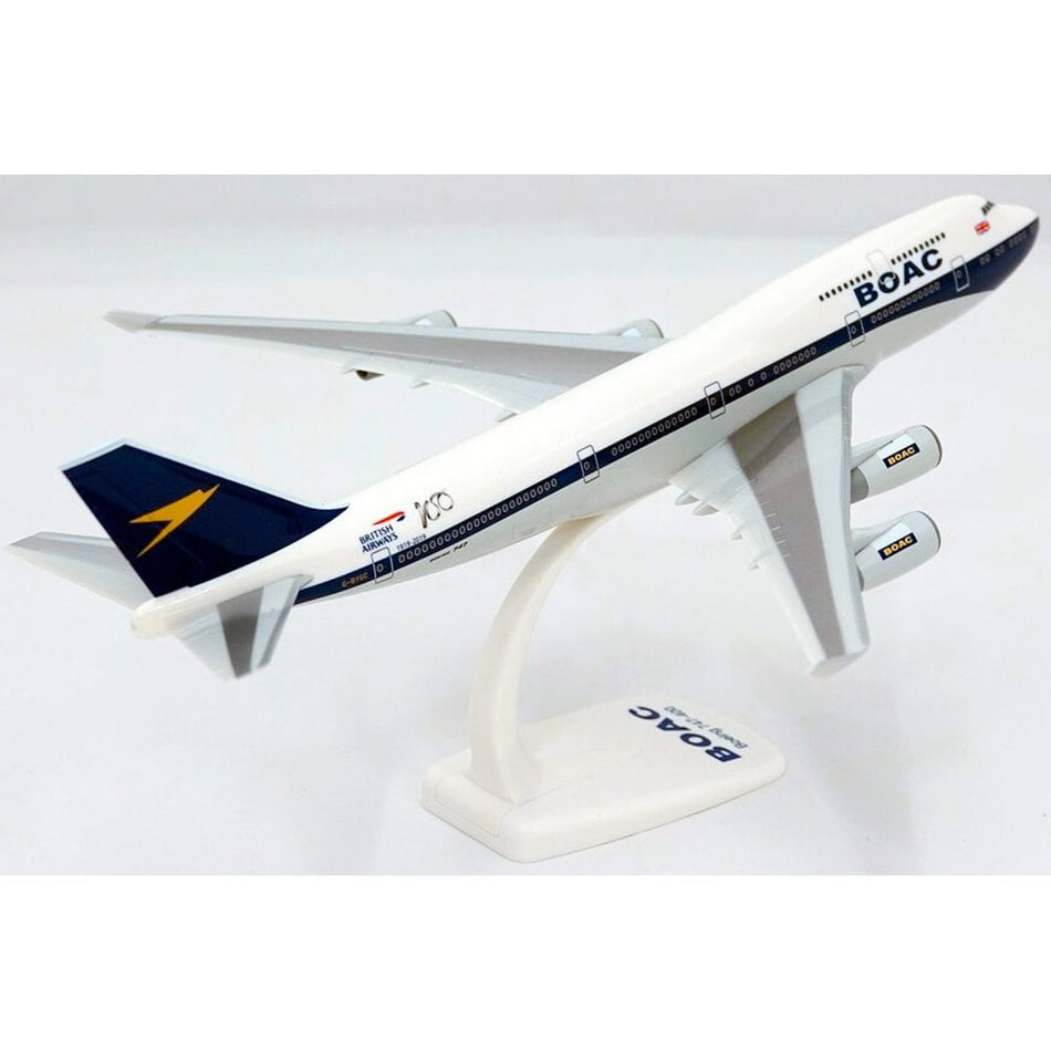 PPC BOAC Boeing 747-400 Plastic Model - G-BYGC - 1/250 Scale