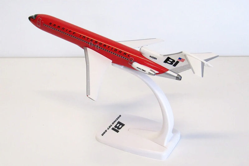PPC Braniff Boeing 727-200 Red Plastic Model - 1/200 Scale