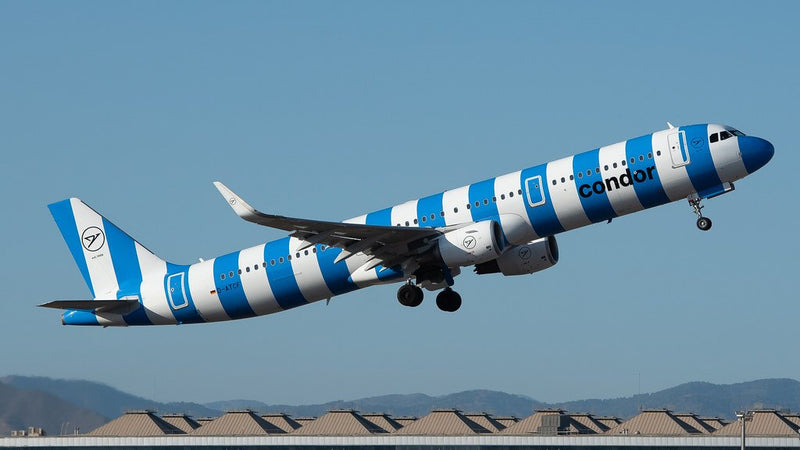PPC Condor Airbus A321 Blue Stripe Plastic Model - 1/200 Scale