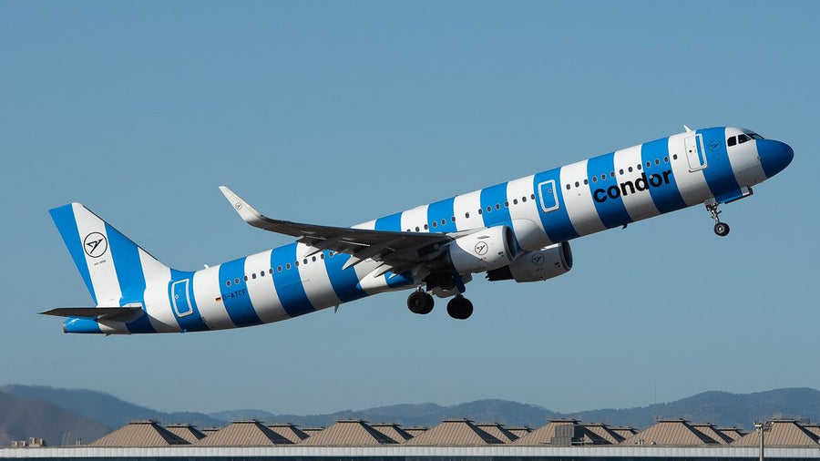 PPC Holland Condor Airbus A321 Blue Stripe 1:200 Scale Plastic Model Aircraft