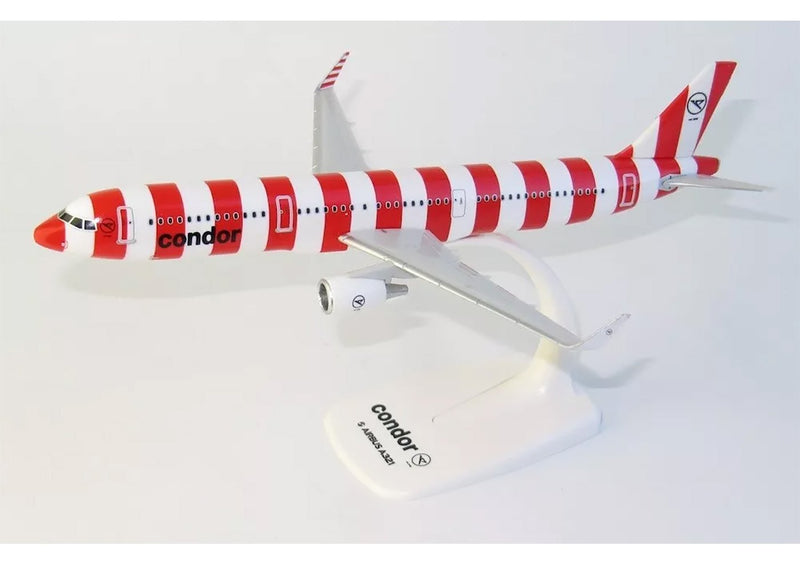 PPC Condor Airbus A321 Red Stripe Plastic Model - 1/200 Scale