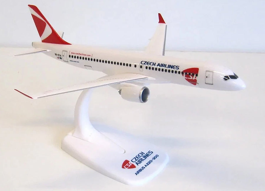 PPC Holland Czech Airlines Airbus A220-300 1:200 Scale Plastic Model Aircraft