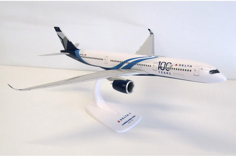 PPC Holland Airbus A350 Delta Air Lines 100 Years Livery 1:200 Plastic Model Aircraft