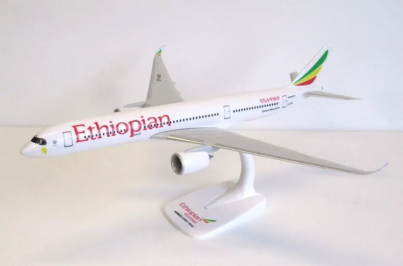 PPC Ethiopian Airlines Airbus A350-900 Plastic Model - 1/200 Scale