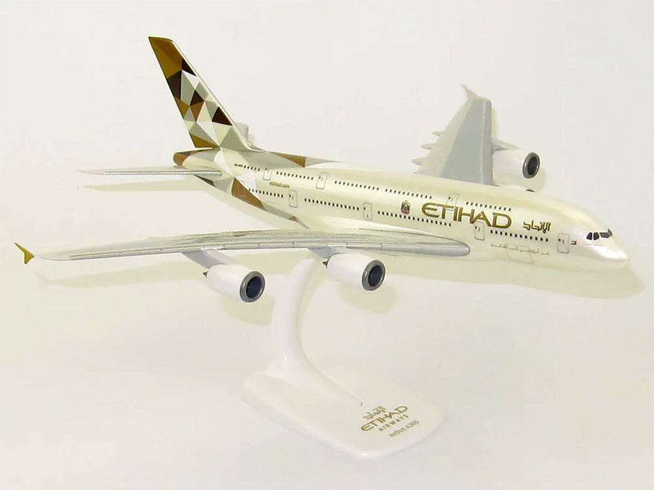 PPC Etihad Airbus A380 Plastic Model - 1/250 Scale