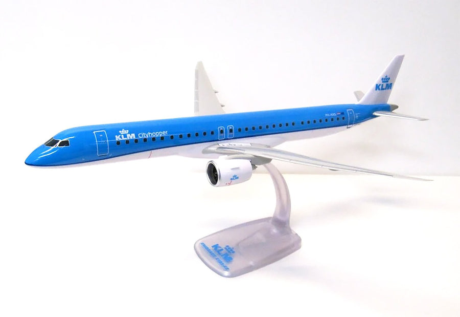 PPC Holland KLM Cityhopper Embraer E195-E2 1:100 Scale Plastic Model Aircraft