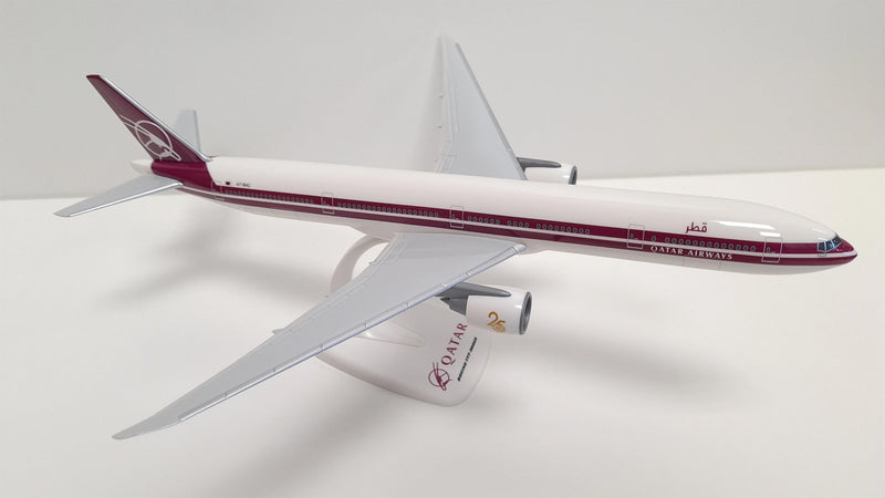 PPC Qatar Boeing 777-300ER Retro Livery Plastic Model - 1/200 Scale