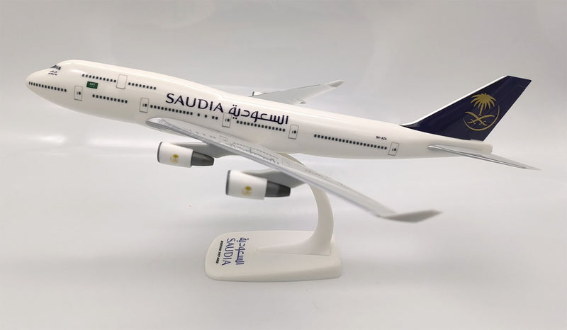 PPC Saudi Airlines Boeing 747-400 Plastic Model - 1/250 Scale