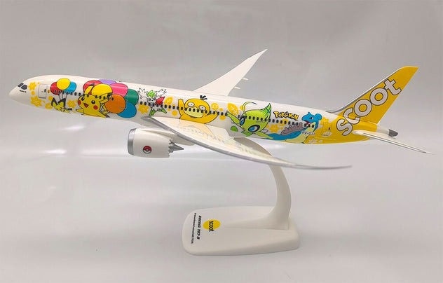 PPC Holland Scoot Boeing 787-9 Pokemon Livery 9V-OJJ 1/200 Plastic Model Aircraft