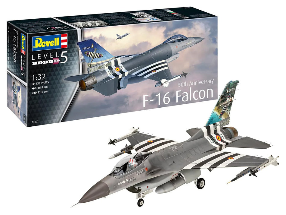 Revell F-16 Falcon 50th Anniversary 1:32 Plastic Kit