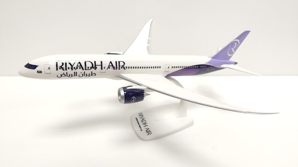 PPC Holland Boeing 787-9 Riyadh Air White Livery 1:200 Plastic Model Aircraft
