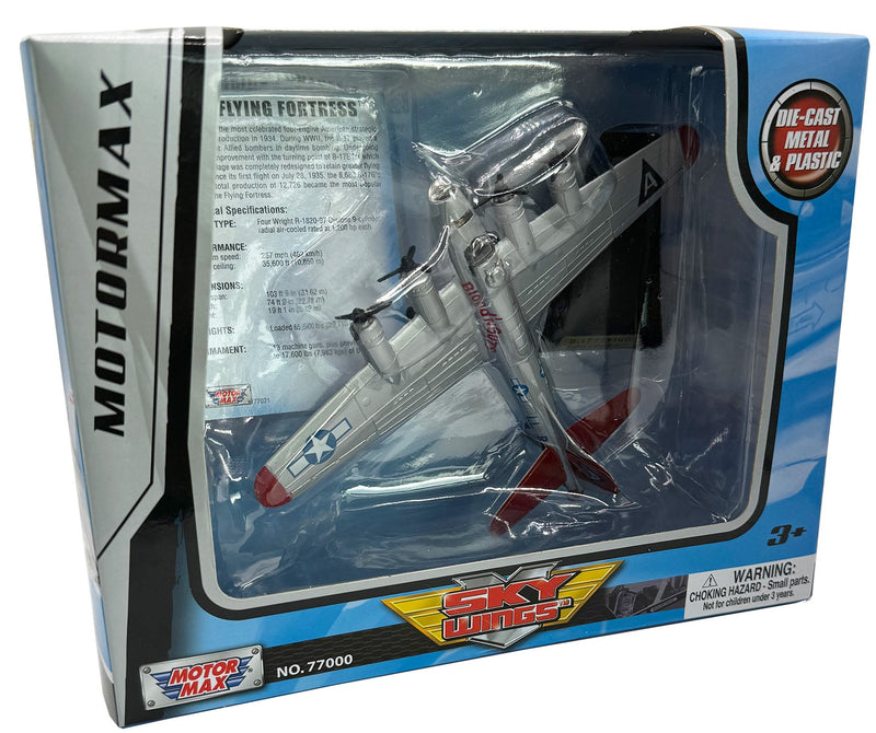 Sky Wings B-17 Flying Fortress Diecast Scale Model - 1/100