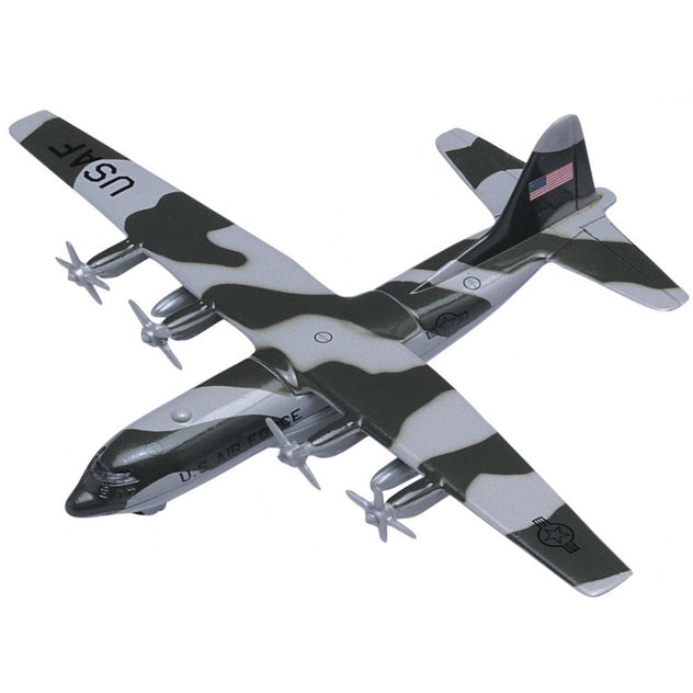 Motormax C-130 Hercules USAF Camo 1:100 Diecast Model Aircraft