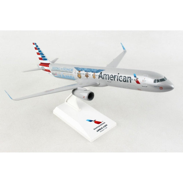 Skymarks American Airlines Airbus A321 Medal Of Honor 1:150 Plastic Model Aircraft