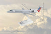 Skymarks American Eagle ERJ-195 Plastic Model - Scale 1:100